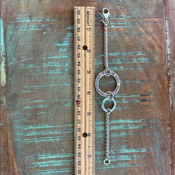 Island Cowgirl “At first glance” Silver Textured Bracelet - Picture 4 of 4